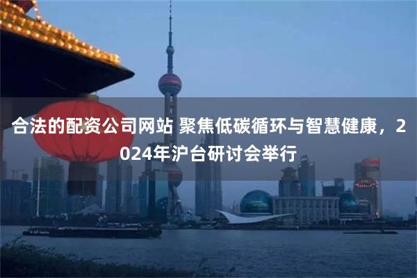 合法的配资公司网站 聚焦低碳循环与智慧健康，2024年沪台研讨会举行