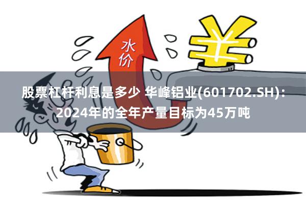 股票杠杆利息是多少 华峰铝业(601702.SH)：2024年的全年产量目标为45万吨