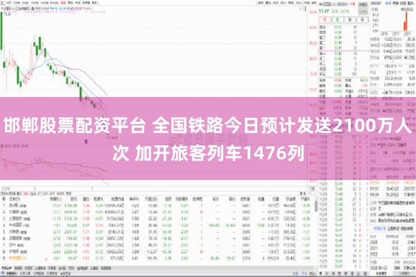 邯郸股票配资平台 全国铁路今日预计发送2100万人次 加开旅客列车1476列