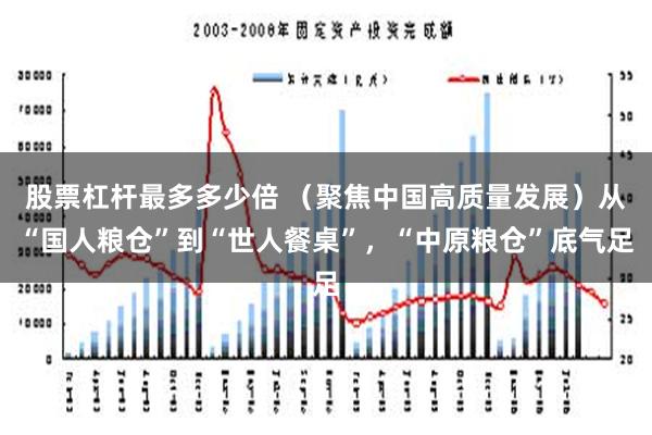 股票杠杆最多多少倍 （聚焦中国高质量发展）从“国人粮仓”到“世人餐桌”，“中原粮仓”底气足