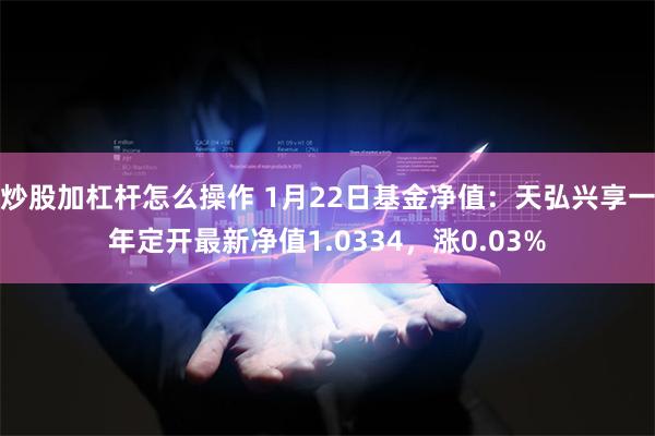 炒股加杠杆怎么操作 1月22日基金净值：天弘兴享一年定开最新净值1.0334，涨0.03%